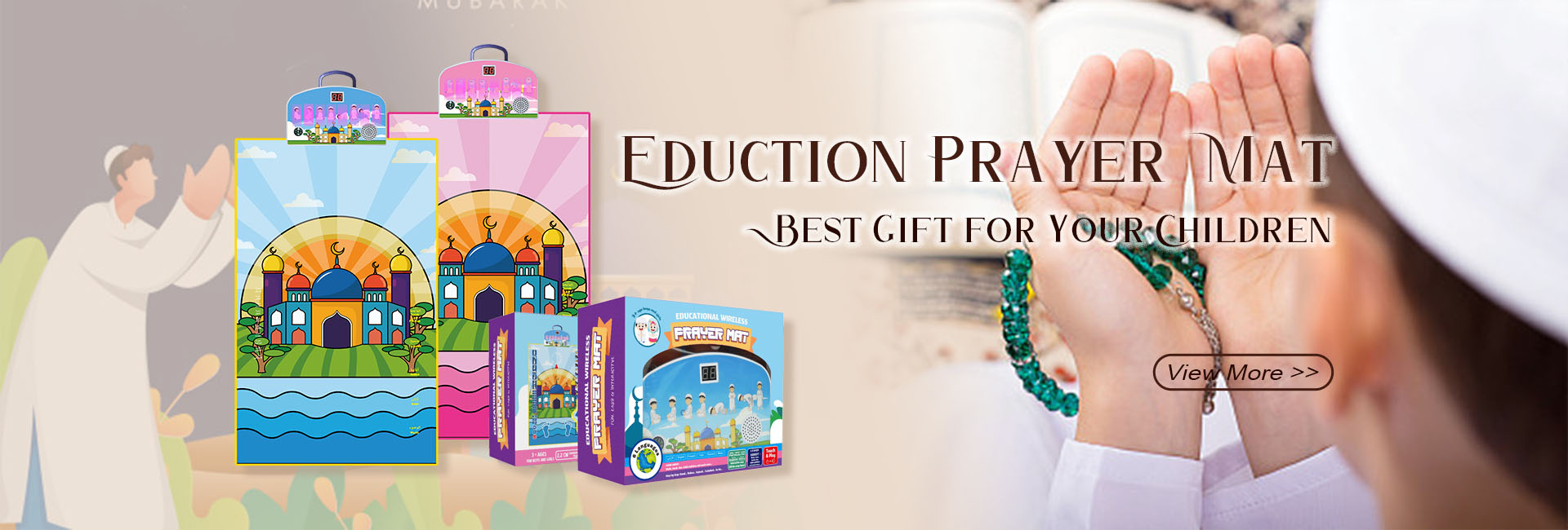 Educational prayer mat